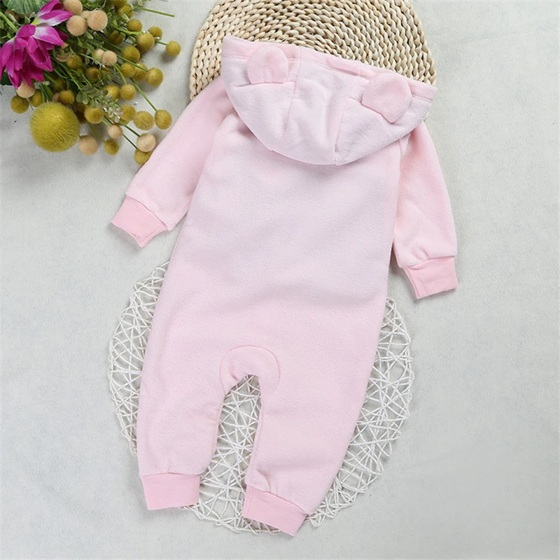Otoño e Invierno bebé recién nacido ropa de bebé polar mono niños mameluco con capucha oso Onesie bebé Bebe Menino Macacao Otoño e Invierno bebé recién nacido ropa de bebé polar mono niños mameluco con capucha oso Onesie bebé Bebe Menino Macacao