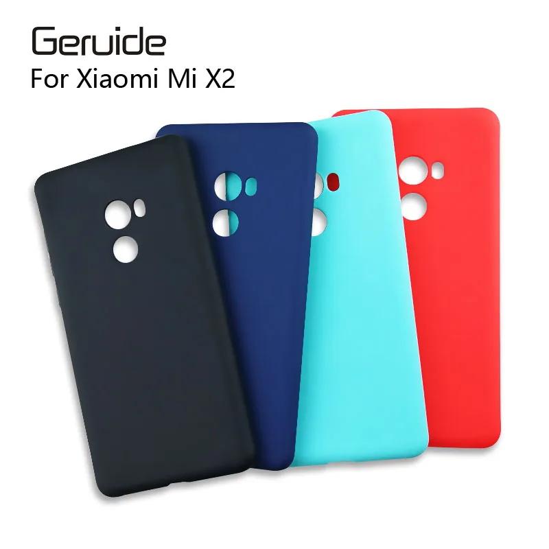 

Geruide Xiaomi mi mix 2 Case Pure Color TPU Material Made Soft Cover Xiaomi Mix 2 mix2 cover Silicone Cases