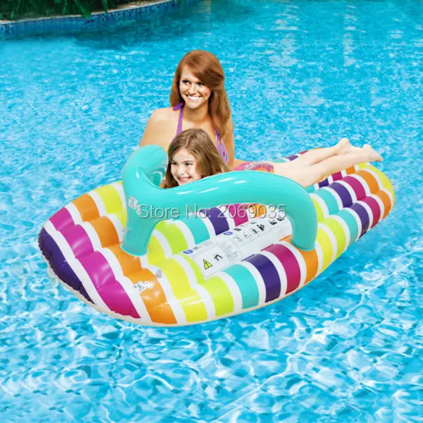 

150*75cm Giant Inflatable Stripe Slipper Slice 2017 Flip Flop Pool Float Ride On Water Toys Slippers Swimming Ring Boia Piscina