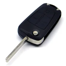 WhatsKey 3 Buttons Flip Remote Folding Car Key Shell For Opel Vauxhall Corsa Astra Vectra Zafira Omega Key Cover With LOGO