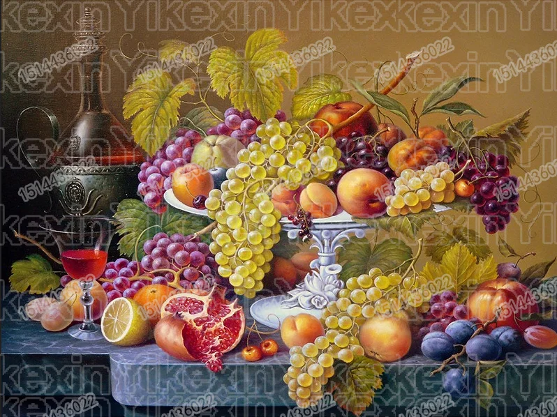 

Full circular Diamond 5D DIY Diamond Painting "Flowers & Fruits" Embroidery Cross Stitch Rhinestone Mosaic Painting Decor
