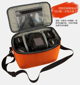 

Careell Nylon SLR Camera Lens Storage Sling Bag Inner Case Liner Soft Shockproof Insert BagPadded Camera Digitial Folding Camera