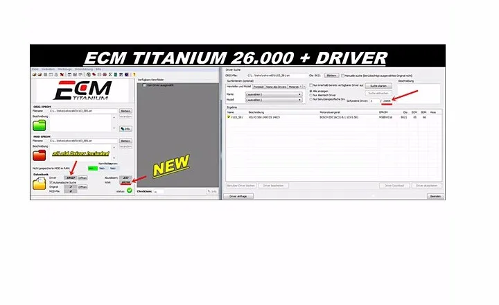 Новейший ECM TITANIUM 1 61 с драйвером 26000 + для KESS V2 и Ktag|ecm titanium|kess v2 ecm titaniumkess |