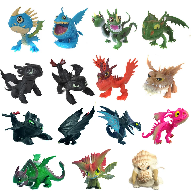 

iPiggy 7pcs/8pcs/2pcs How to Train Your Dragon Figure Toys Night Fury Toothless Dragon Model Doll Toy Best Gifts For Chirdren