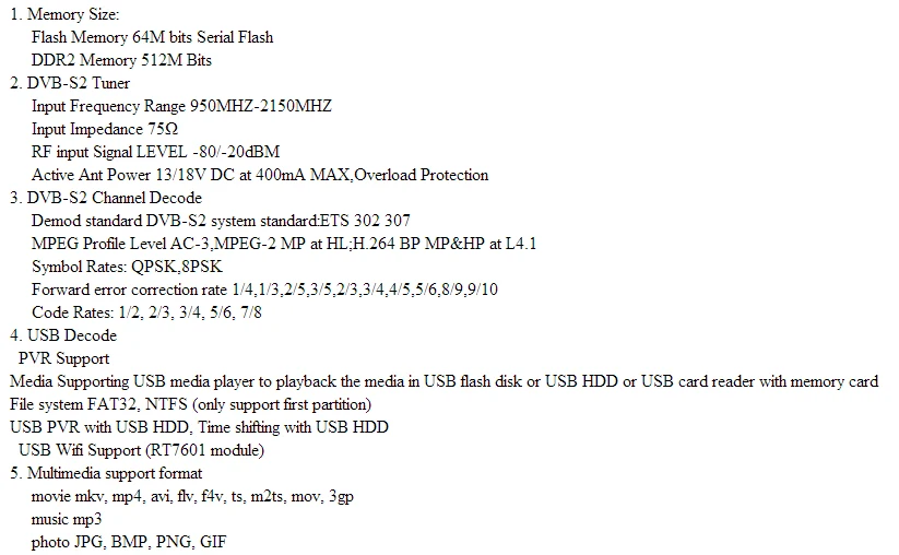 Gtmedia V7S 5 шт Бесплатный комплект V7s HD с USB Wi-Fi DVB-S2 HD Спутниковое ТВ-приемник Поддержка ключ powervu, biss