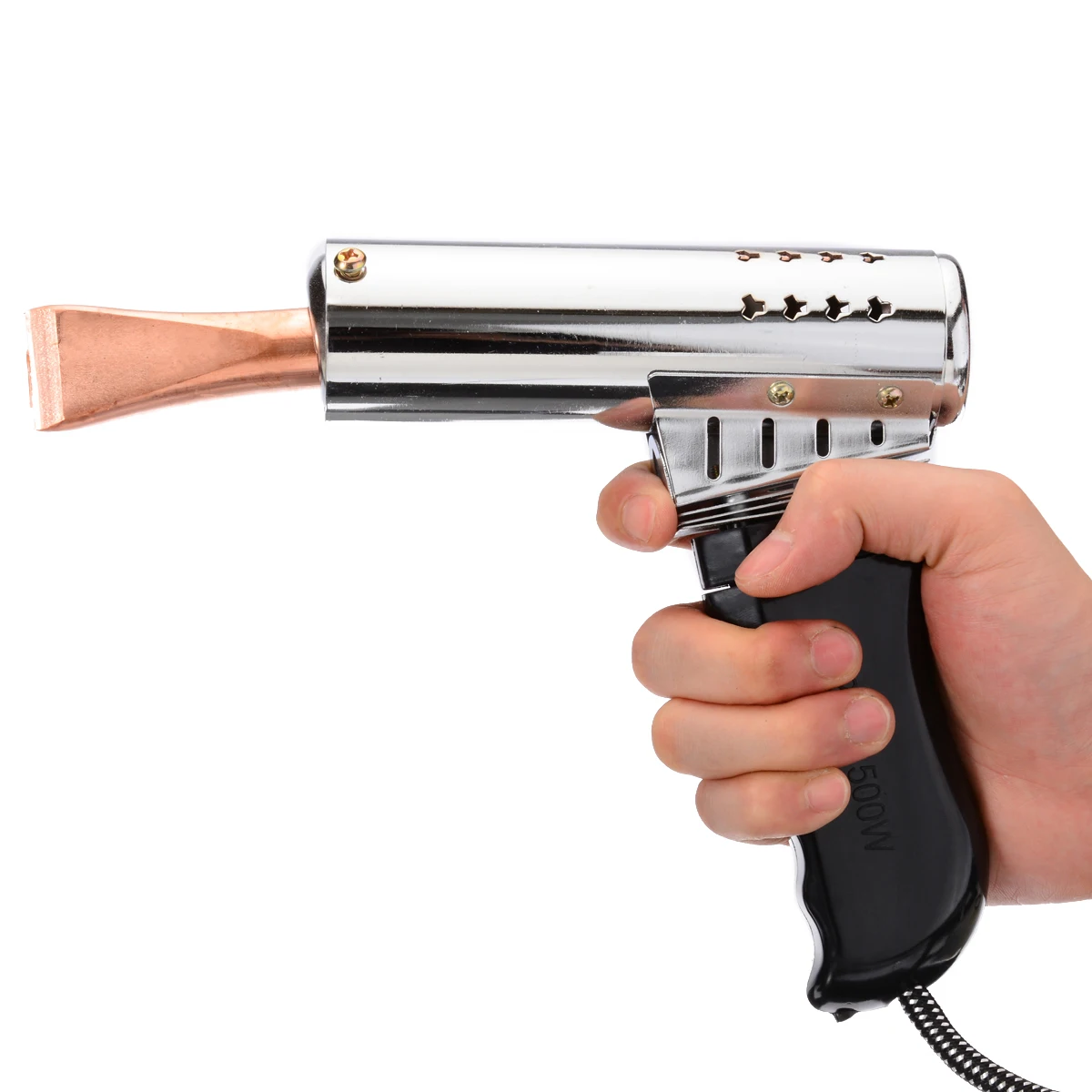 500W 220V Soldering Iron Heavy Duty Chisel Tip Tool Point Copper Tip Craft Manufacturing  Power Tool