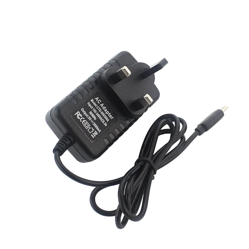 Universal Type-C Power Adapter Charger for Raspberry Pi 4 - 5V 3A Multi-Plug Options