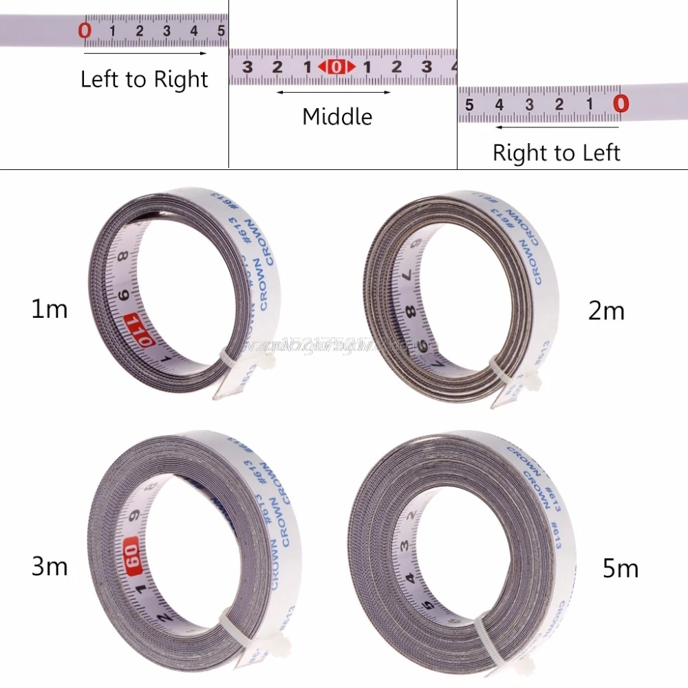 

Miter Track Tape Measure Self Adhesive Metric Steel Ruler Miter Saw Scale For T-track Router Table Saw Band Saw Woodworking Tool