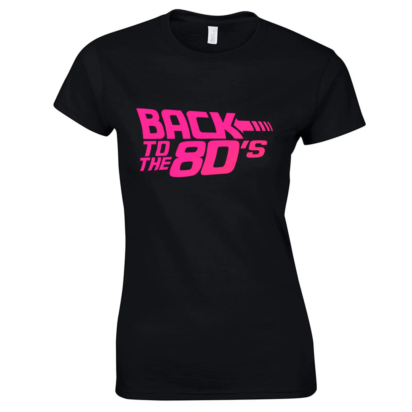 2018 летние Фитнес Экипаж шеи короткий рукав лучший друг женские обратно в 80-х забавные неоновым принтом Love 80 s Вечерние футболки