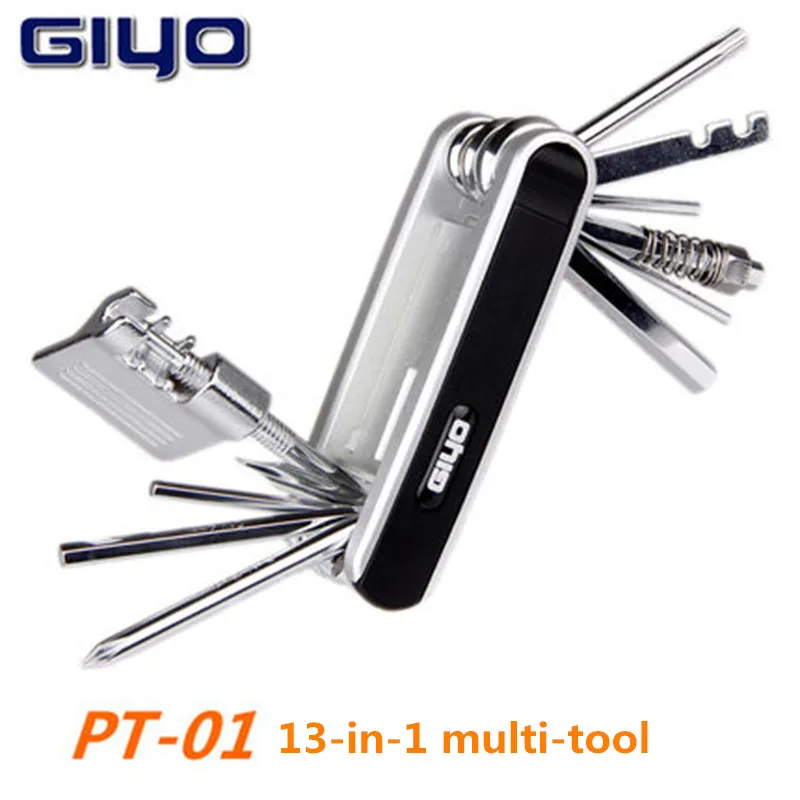 cheap 13 in 1 bicycle multi function repair tool hex wrench chain zipper correction wrench mountain bike road bike mini tool
