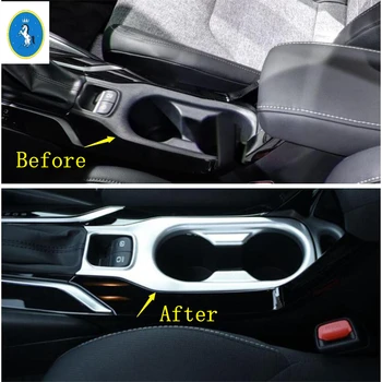 

Yimaautotrims Auto Accessory Front Water Cup Holder / Electronic Hand Brake Park Cover Trim Fit For Toyota Corolla 2019 2020 ABS
