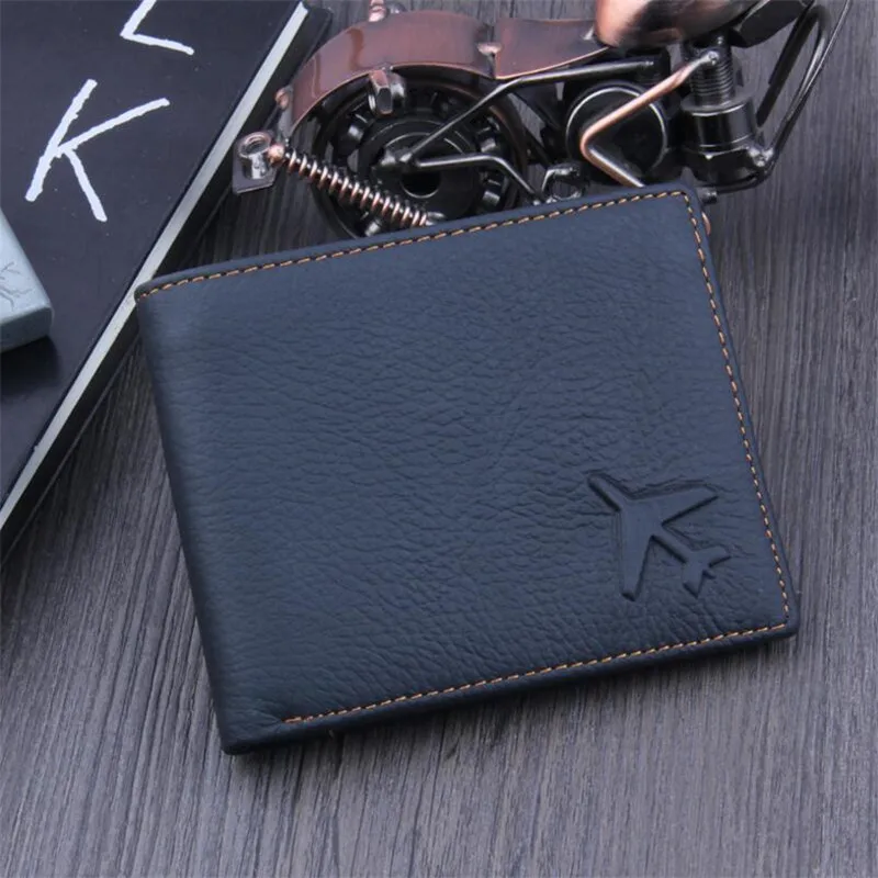 

100% Genuine Leather Wallet Men Brand Purses Black Bifold Wallet Fashion Short Purses Male Gift Credit Card Holder Slim Wallets