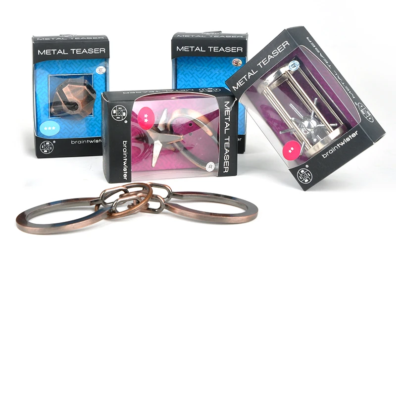 MITOYS Metal Puzzle Wire IQ Mind Brain Teaser Puzzle educational Game Toys for Children Adults Montessori Toys gifts