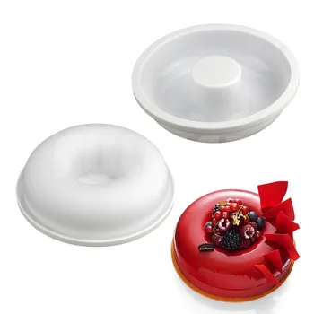 

Bakeware Homemade Donut Shaped Silicone Cake Mold ,baking tools Candy chocolate Mould Silicone Soap Mold For Cake