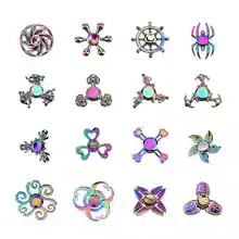 Rainbow Hand Spinner Fast Rotation Time Long Alloy Metal Fidget Finger Spinner EDC Focus Toy for
