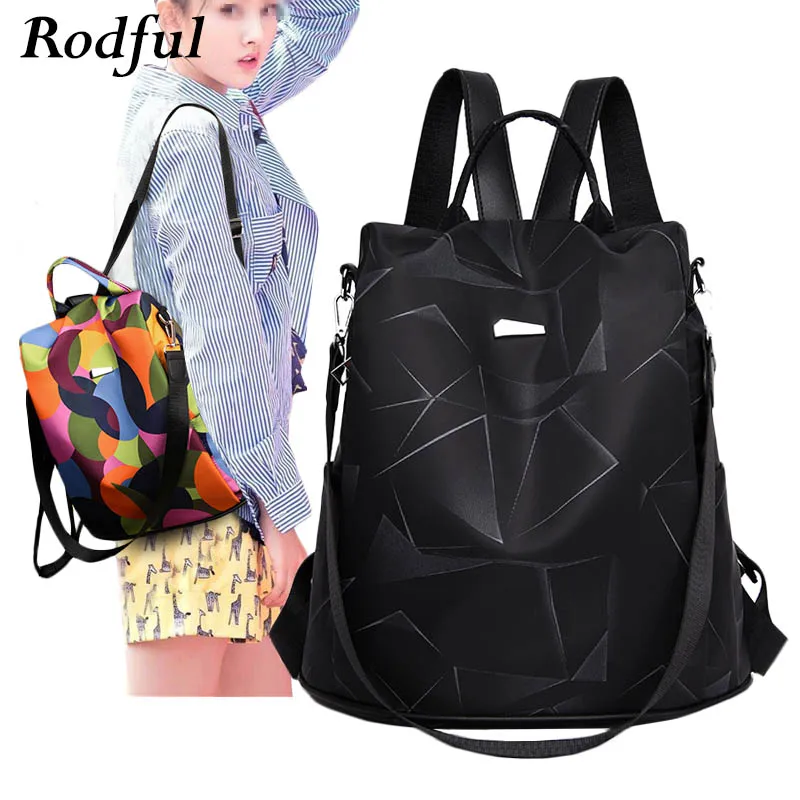

colorful black back pack women youth school backpack female teenager oxford anti theft backpack women waterproof backbag ladies