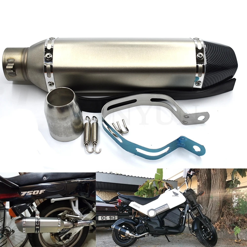 

Universal exhaust pipe motorcycle muffler motorcycle titanium modified exhaust pipe for Yamaha FZ6 FAZER FZ6R FZ8 MT-07 MT-09