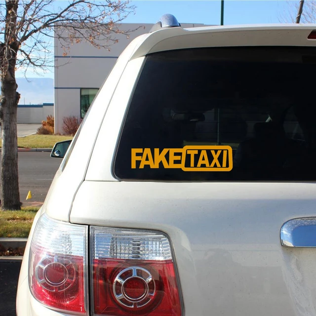 Aufkleber Auto-Sticker Zickentaxi zweifarbig für