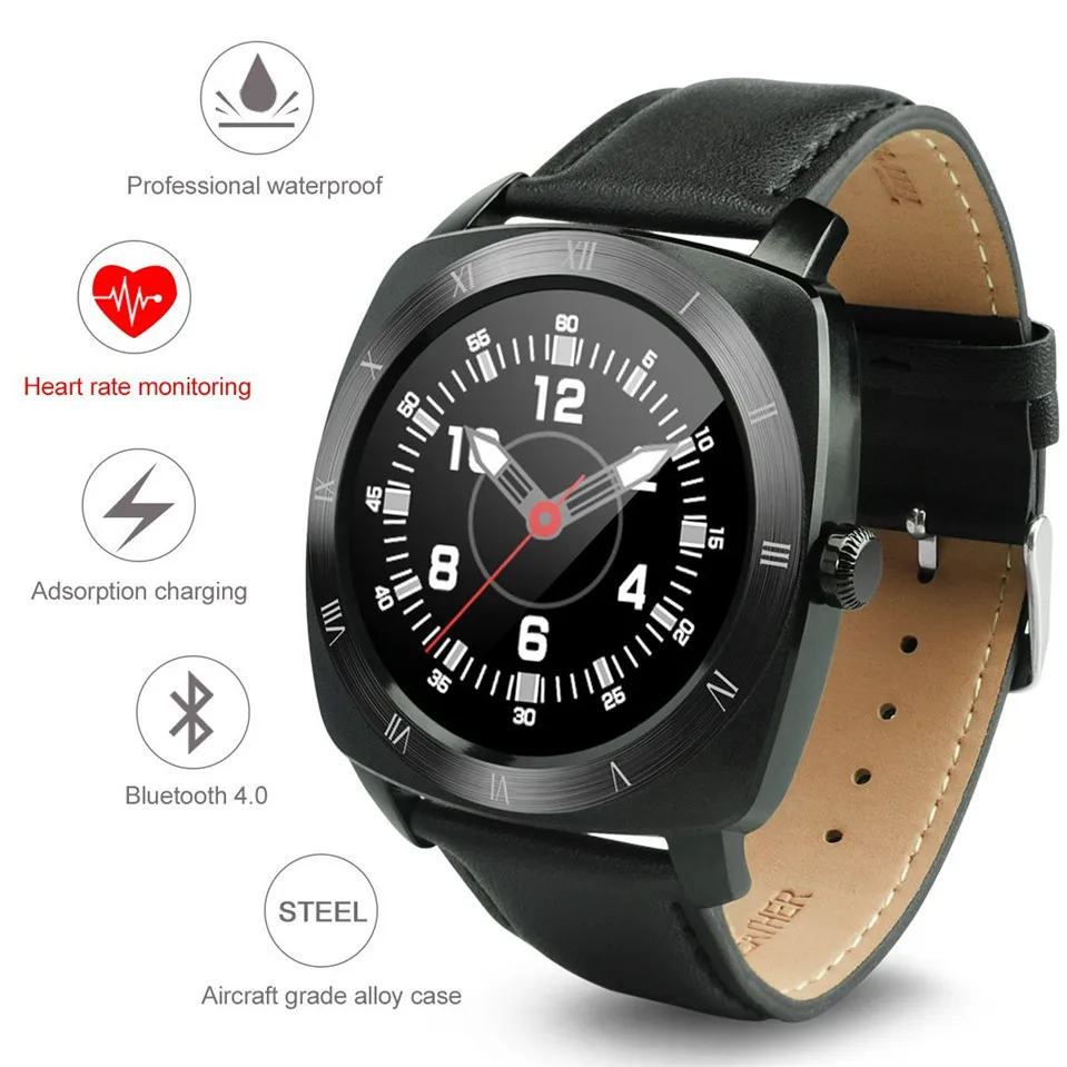 2016 Smart Watch DM88 font b Smartwatch b font for Iphone android phone Heart Rate Monitor
