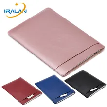 Водонепроницаемый чехол для ноутбука из искусственной кожи для Apple Macbook Air retina 11 12 13,3 15 Pro 13 чехол с сенсорной панелью сумка для ноутбука
