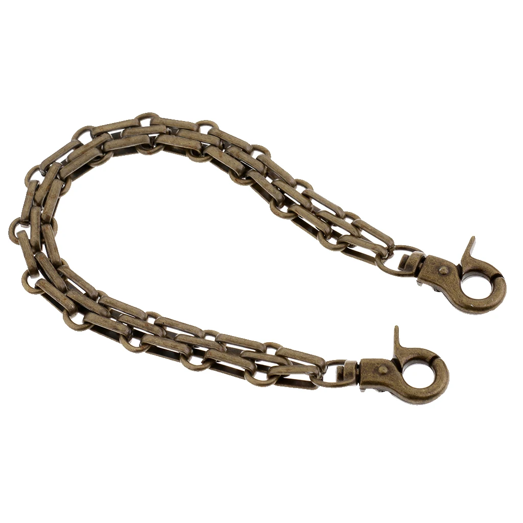 3Pcs Fashion Replacement Wrist Strap Chain Clutch Wristlet Purse Coin Bag Chain Handbag Strap 25cm Gold Bronze Silver