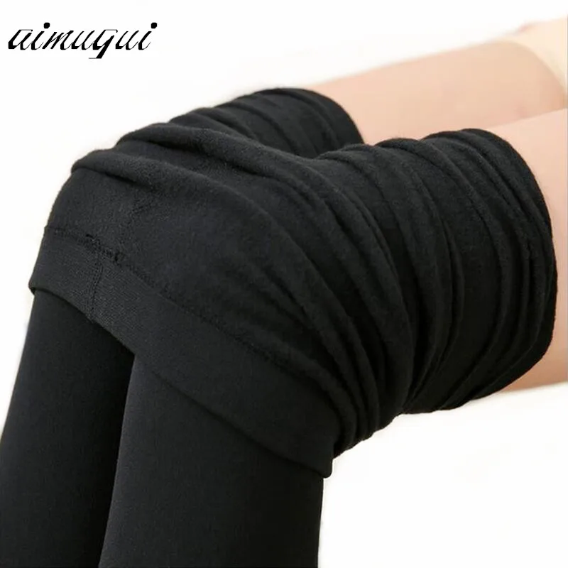 

Sexy Women Warm Tights Slim Pants Microfiber Thermal Fleece Lined Stockings Pantyhose Female Warm Velvet Pantyhose For Winter