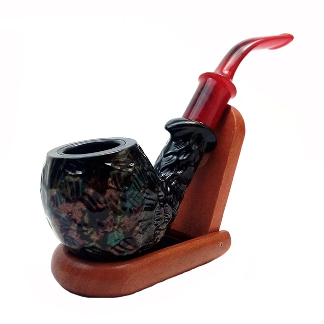 Classic Short Pipe Chimney Smoking Pipes Mouthpiece Tobacco Pipe Cigar