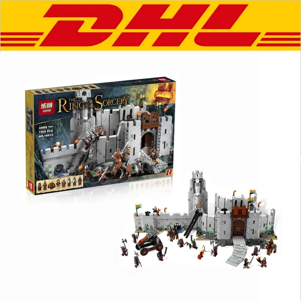 

2017 New LEPIN 16013 1368Pcs The Lord of the Rings The Battle Of Helm's Deep Model Building Kit Blocks Bricks Toy Gift With 9474