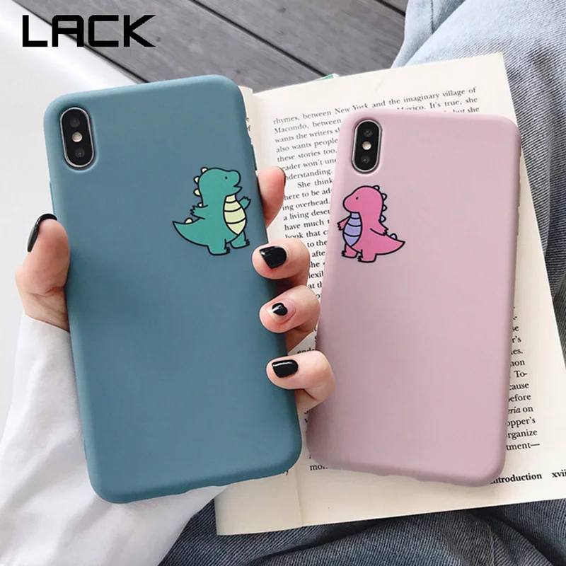 Чехол для телефона LACK с милым мультяшным парой огненным драконом iphone 8 Plus 6 6S 7 X