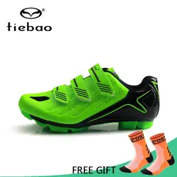 Tiebao мужские велосипедная обувь MTB велосипед Professional Racing Athletic обувь для команды дышащий велосипед самоблокирующийся обувь для верховой езды