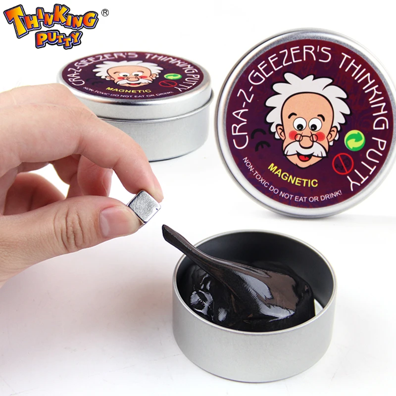 DIY Magnetic Slime Polymer Clay Intelligent Rubber Magnet Plasticine Mud Magic Hand Putty Doh Bounce Toys Kids Gift Silly Putty mk 002 creative magnet plasticine toy super magnetic bouncing silly putty toy
