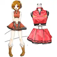 Free Shipping Vocaloid Sakine Meiko Cosplay Dress Uniform Full Set Women Girls Halloween Costumes Custom-made
