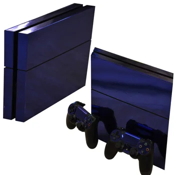 

Dark blue Glossy Decal Skin Sticker for Playstation 4 PS4 Console+Controllers