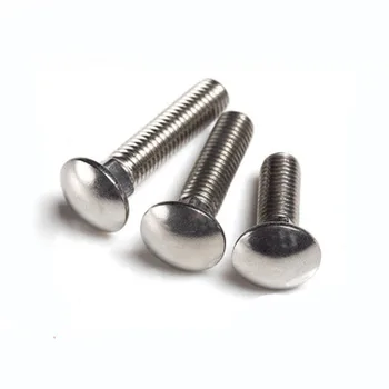 

M6 Carriage Bolts Stainless Steel Round Head Square Neck Screw Length 12-50mm