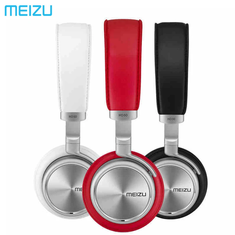 Повязка на голову Meizu HD50 HIFI стерео Бас Музыкальная гарнитура корпус из