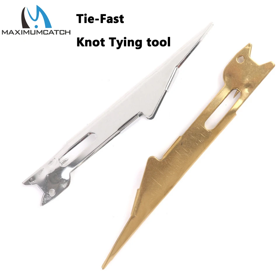 

Maximumcatch 2Pcs/Lot Stainless Steel Tie Fast Knot Fly Tying Tool Fly Fishing Tyer Tying Tool Knotter Fishing Tackle Box