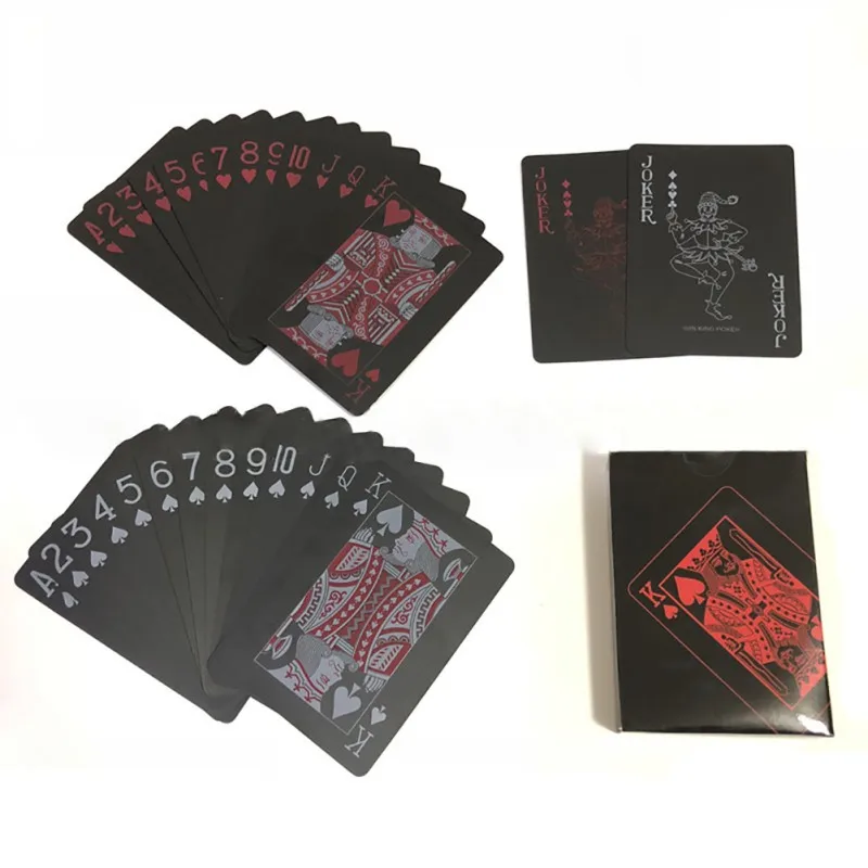 

54pcs/set Waterproof Flexible Playing Cards PVC Plastic Poker Card Board Game Outdoor Entertainment Camping Party Toy New
