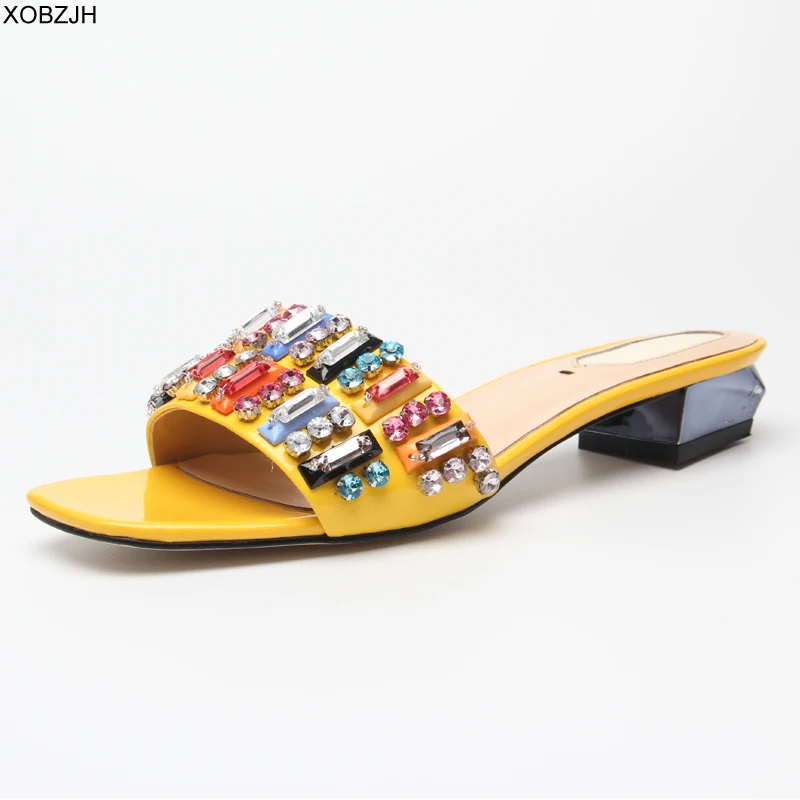 

Summer Flat Sandals Women Shoes 2019 Fend Style Brand Slip On Luxury Sandals Mature Ladies black Red White Slippers Shoes woman
