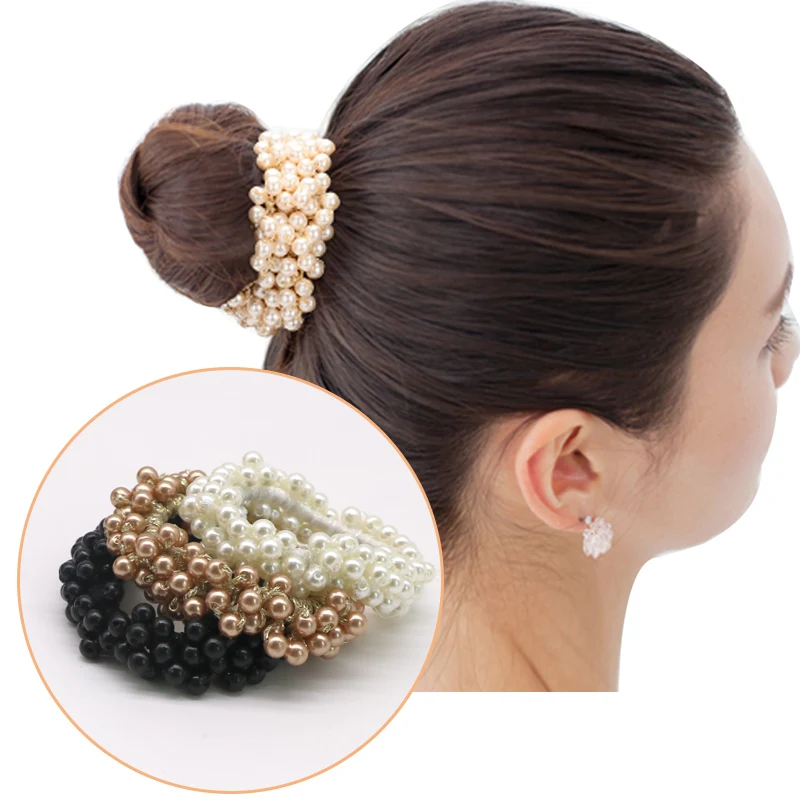 3pc Headband For Girls Headwear Accessories Imitation Pearls Beads