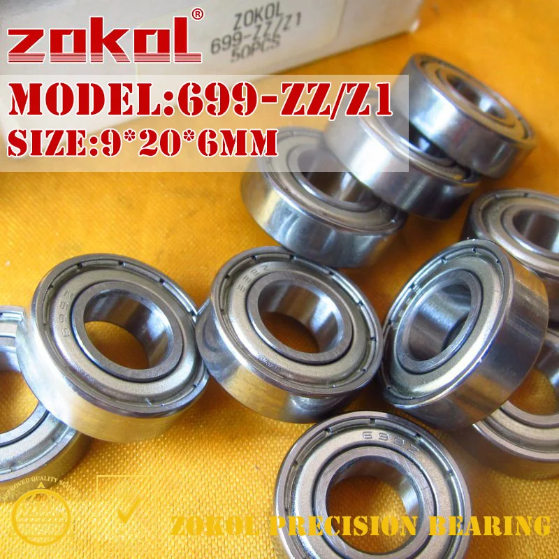 ZOKOL 699 ZZ Z1 подшипник 699zz миниатюрный радиальный шарикоподшипник 9*20*6 мм|bearing