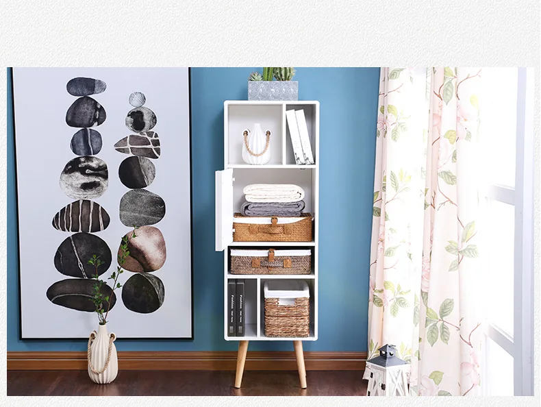 Луи Мода книжные шкафы скандинавские книжные полки Современные Простые маленькие квартиры спальня прикроватная стойка для хранения