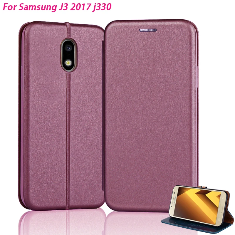 Кожаный чехол YonLinTan для samsung galaxy J3 2017 J 3 pro J330 откидной Чехол 5 0 дюйма книжка
