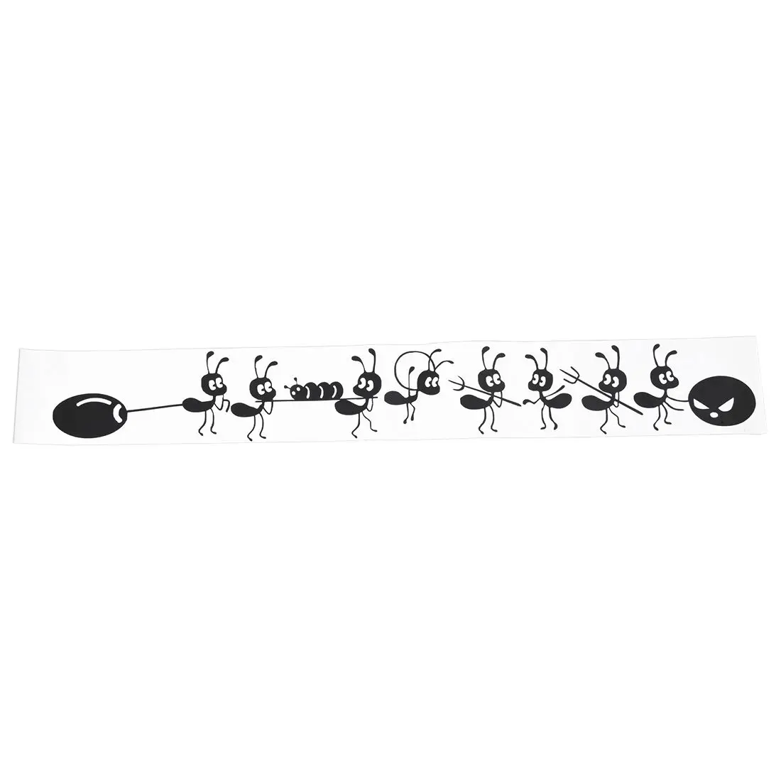 

Home Decoration Ants Moving Glass Stickers Children Cartoon Wall Decal Stickers Mirror Window, Black