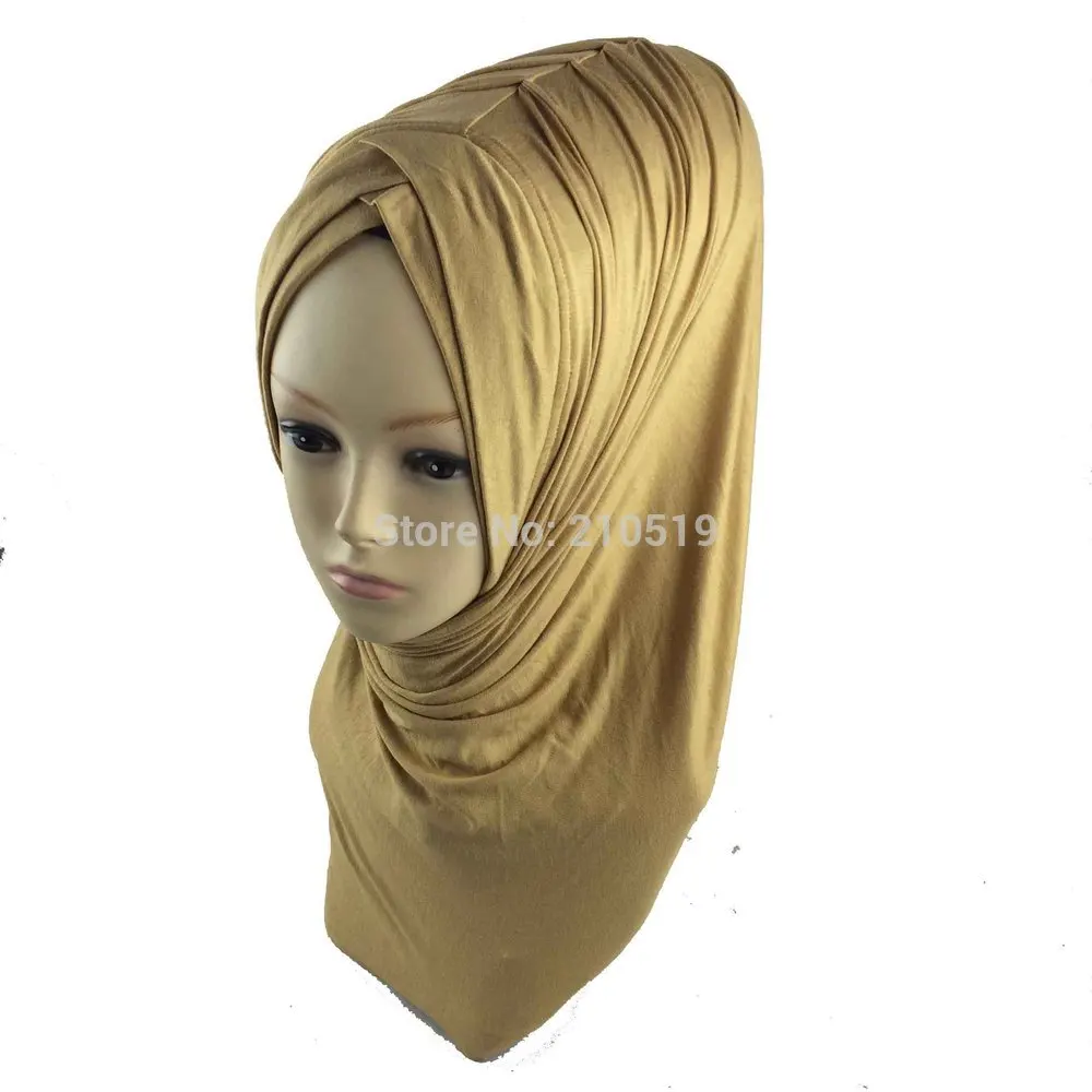 

color1-15 ONE PIECE AL-AMIRAH pleated 1pc instant HIJAB shawl (color 14 Deeper now) check details