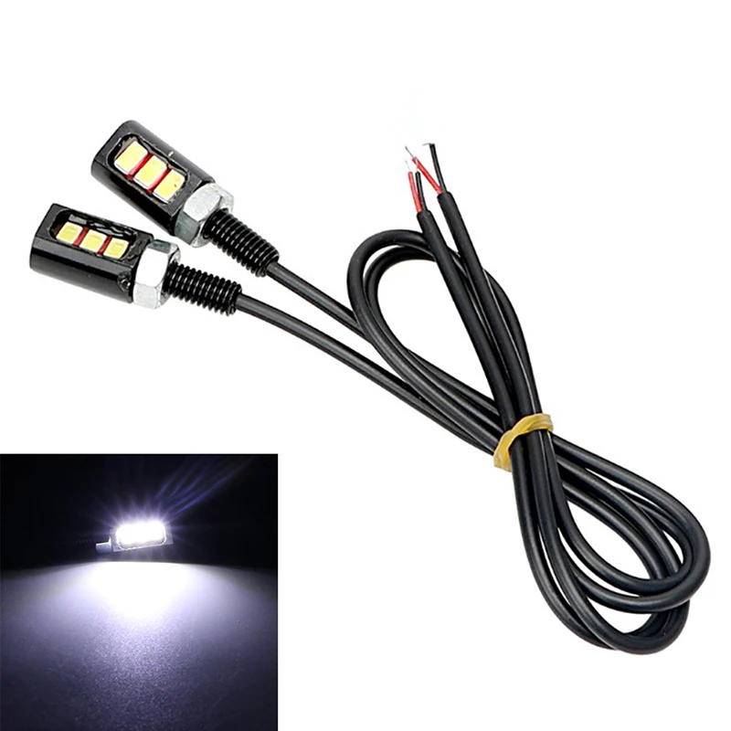 

Universal 5630 3SMD Motorcycle Car License Plate Hawk Eye Lights 2Pcs Car Led Light