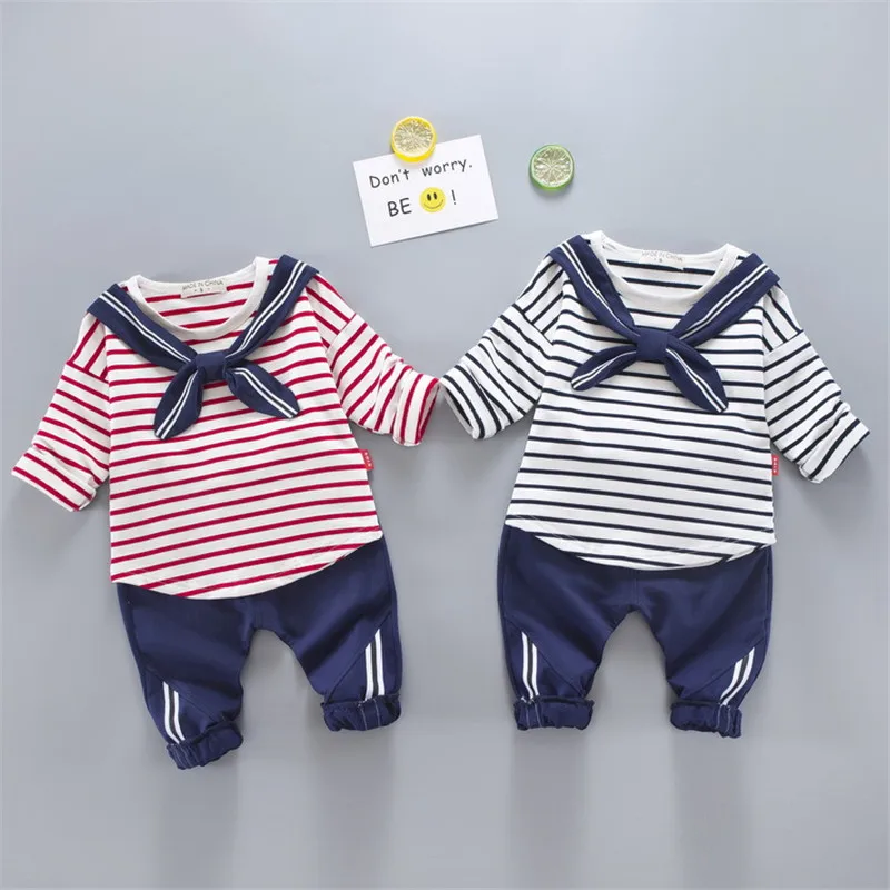 

BibiCola Boys Clothes Sets Autumn Spring New Fashion Children Boys Clothing Sets Kids Striped T-shirt + Pants Tracksuit For Boys