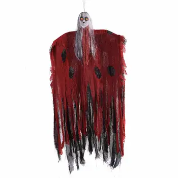 

Voice Control Halloween Linen Ghosts Electric induction Ghosts Horror Props Haunted House Room Escape Hanging Ghosts