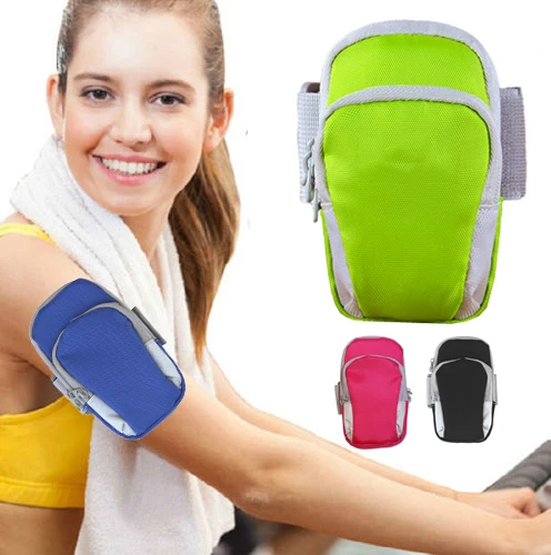 متعددة الوظائف الرياضة الجري شارة سستة الحقيبة حامل أجهزة سامسونج غالاكسي S2 S3 S4 ل فون 8 7 6 6 S 5 5 S الروبوت الهاتف # M