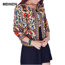 Embroidery font b Women b font font b Jacket b font Winter New Retro Coat High