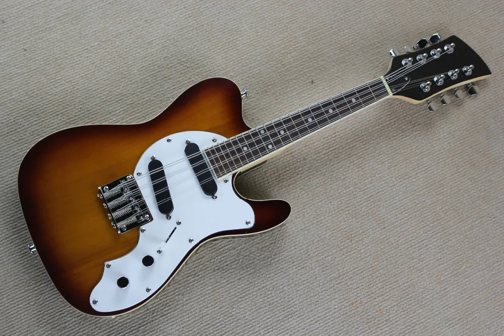 

8 Strings T-Style Electric Mandolin - Solid Body MMT-1E sunburst Electric Guitar 1-6